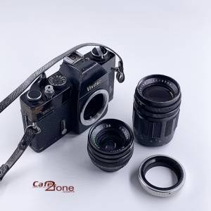 Combo Lens MF Sonagar 35mm F/3.5 & Lentar 135mm F/3.5 ngàm T4 kèm ngàm chuyển T-M42 (Ống kính máy ảnh film)